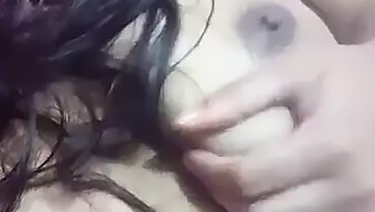 Big-Titted 18-Year-Old Gives A Hairy Handjob In Homemade Video