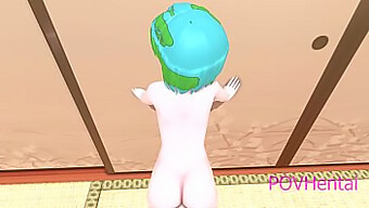 เด็กวัยรุ่น (18+) Earth-Chan ได้รับการสอนศาสนาจากด้านหลัง