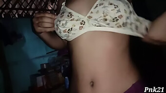 Young Indian Girl Changes Outfits And Gives A Sloppy Blowjob