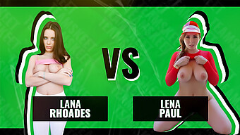 Lana Rhoades Og Lena Paul I En Tit-Fucking Showdown