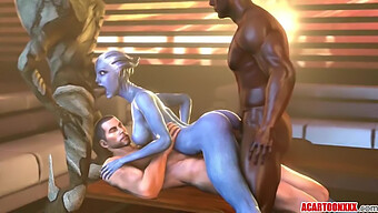 หน้าอกใหญ่และก้นใหญ่ของ Liara T'Soni ถูกเย็ดอย่างแรงในวิดีโอที่ร้อนแรง